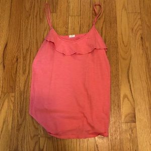 Jcrew ruffled tank